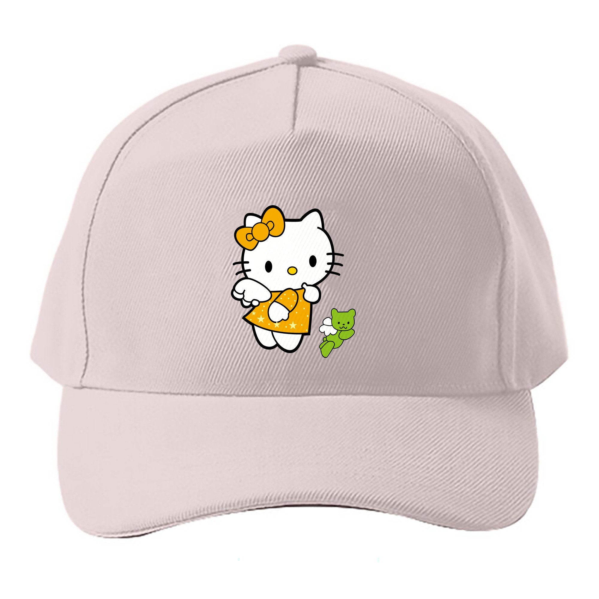 （画像用） Hello Kitty ハローキティ ベースボールキャップ 綿100％ 男女兼用 帽子 スポーツ